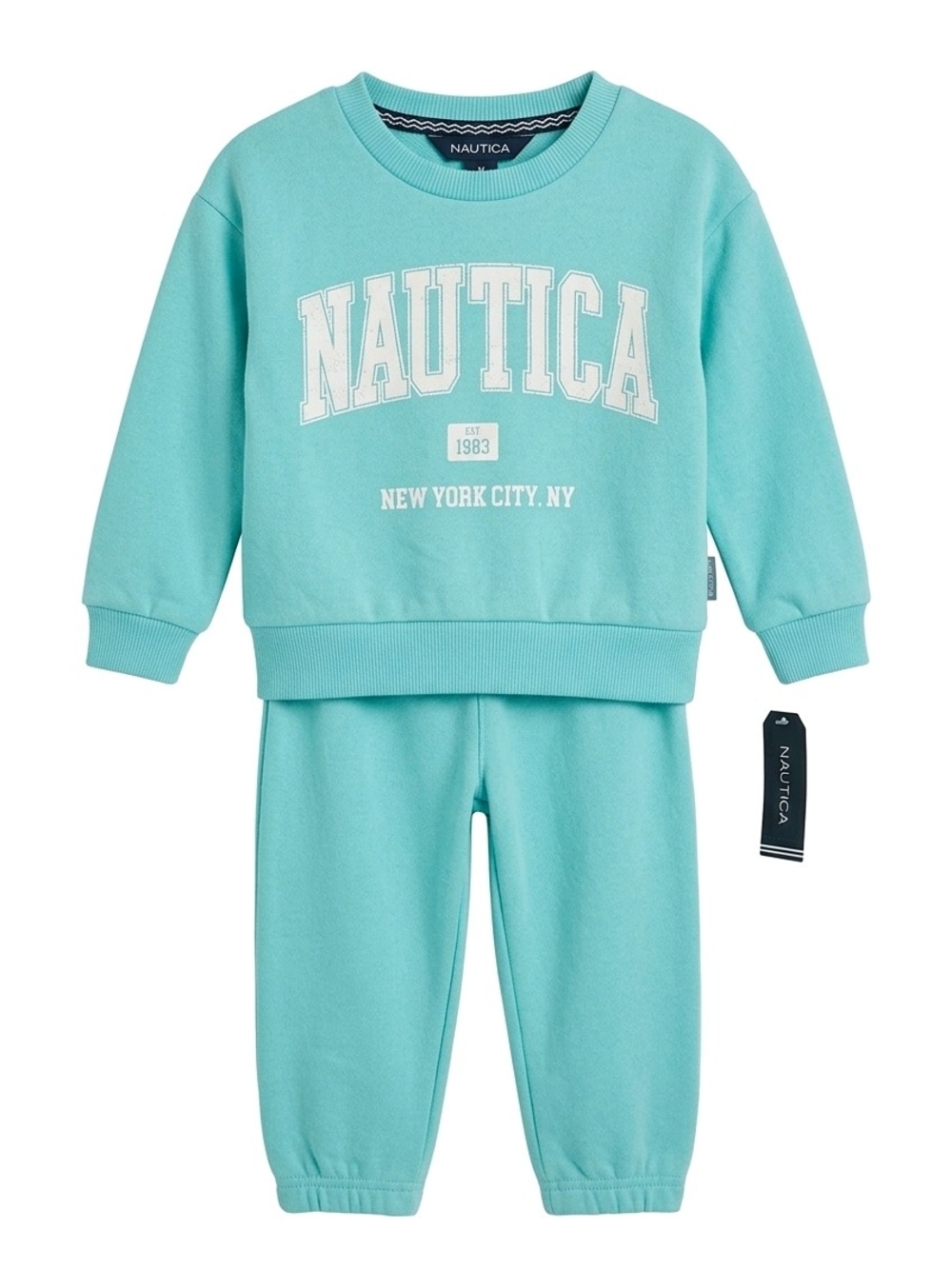Nautica Toddler Teal Sweatshirt & Jogger Set